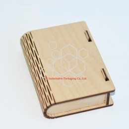 eco friendly wooden cosmetic packaging boxes design for serum or essential oil