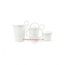 100% biodegradable sugarcane paper pulp disposable coffee cups series