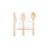 Personalised wooden economic cutlery set