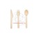 Personalised wooden economic cutlery set  Personalised wooden economic cutlery set