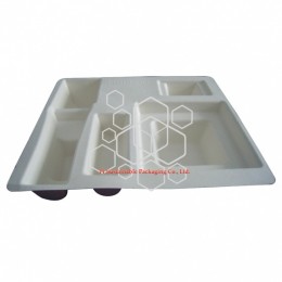 Hanhoo large compostable protective packaging tray for cosmetics packaging gift boxes  Hanhoo large compostable protective packaging tray for cosmetics packaging gift boxes