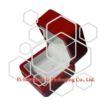 Pink small wood earring jewelry gift boxes for girls wholesale