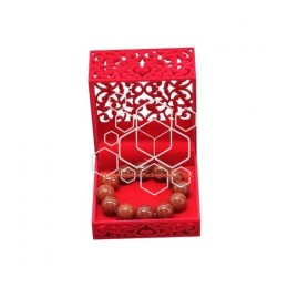 Mens unique plastic jewelry boxes with hollow effect