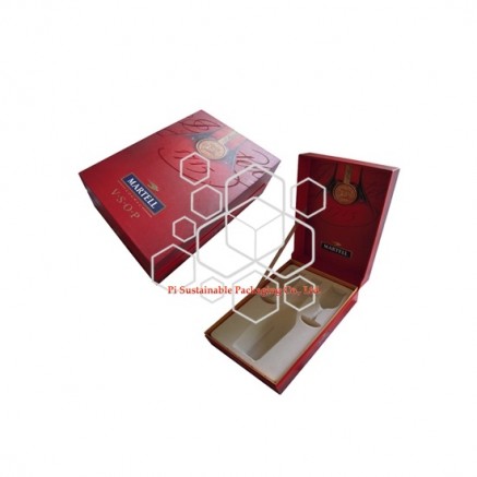 Luxe wine bottle presentation packaging boxes for Martell 1715 Luxe wine bottle presentation packaging boxes for Martell 1715