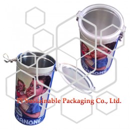 Danone unique chocolate cookie metal packaging uk style gift boxes supplies
