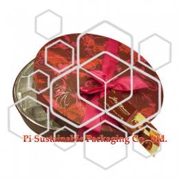 Lily round christmas candy chocolate paper gift packaging boxes supplies  Lily round christmas candy chocolate paper gift packaging boxes supplies