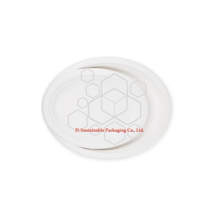 Eco friendly disposable Christmas sugarcane paper pulp oval plates series Eco friendly disposable Christmas sugarcane paper pulp oval plates series