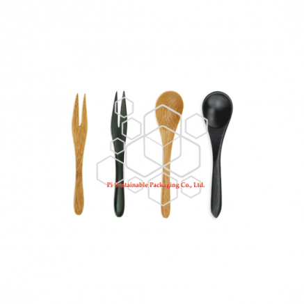 Mini disposable bamboo cutlery sets spoons and fork Mini disposable bamboo cutlery sets spoons and fork