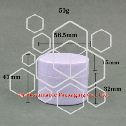 50ml sustainable cosmetic packaging jar wholesale