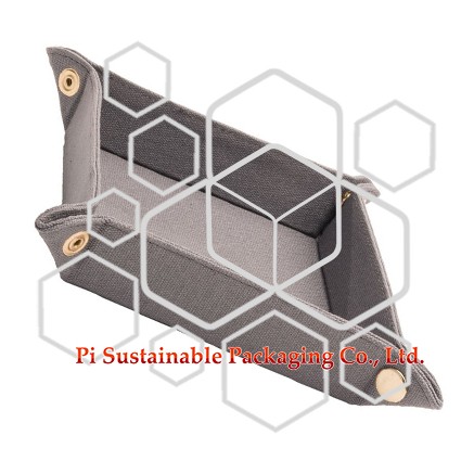 Custom collapsible fabric cosmetic storage packaging boxes tray Custom collapsible fabric cosmetic storage packaging boxes tray