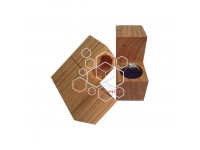 Unique custom wooden girls ring jewelry packaging boxes design is inspired by Harry Winston brand story