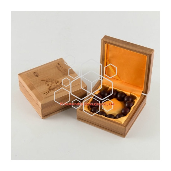 Bambou personnalisé luxe bijoux emballage cadeaux boîtes de fournitures