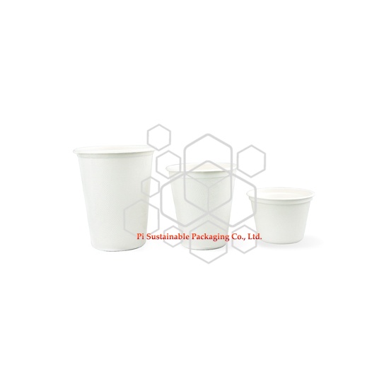 tazas de café desechables 100% biodegradables de caña de azúcar para pulpa papel serie