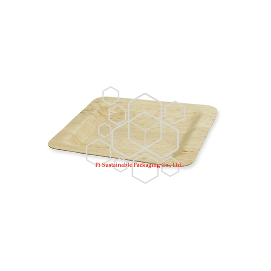 Assiettes jetables gros de biodégradable bambou carré feuille Assiettes jetables gros de biodégradable bambou carré feuille
