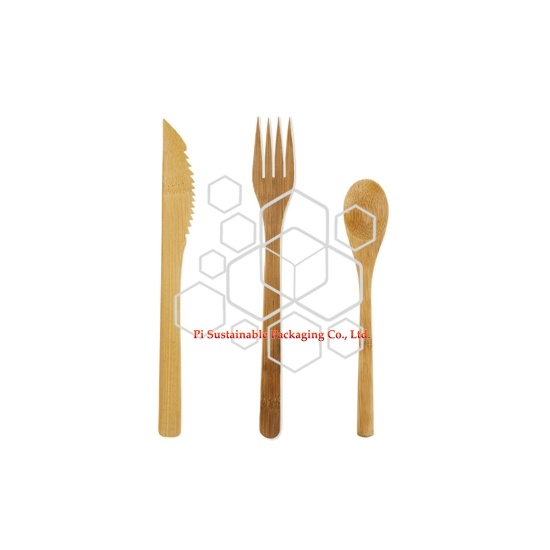 Set de cuchillos desechables boda mejor bambú biodegradable & compostables