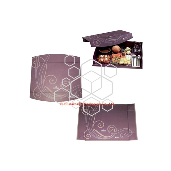 FLO prestige papel plegable alimento envasado almuerzo cajas de suministros