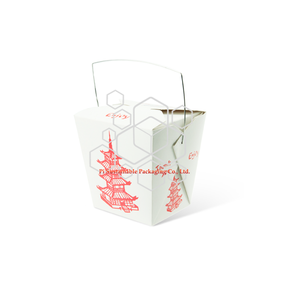 Envases para llevar alimentos desechables vacíos con mango Envases para llevar alimentos desechables vacíos con mango