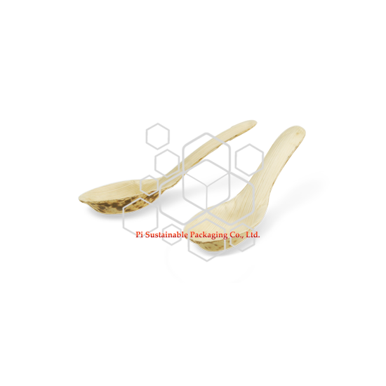 Cuillères de feuilles de bambou jetable de style chinois