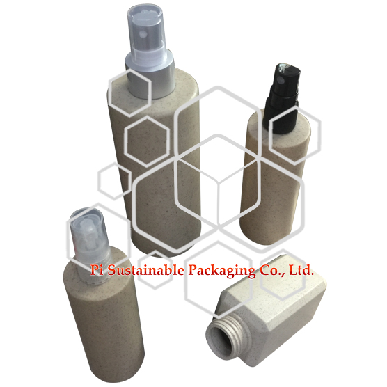 La frascos de pulverización hecha mediante el uso de plantas naturales - a base de polímero es adecuado para el envases ecologicos para cosmeticos de aceites esenciales y champú de belleza esencial